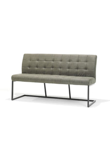 Eetkamerbank Patch stof Soft groen - 160 cm
