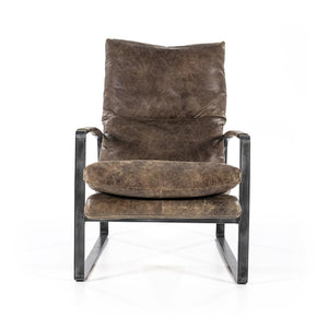Eleonora Fauteuil Lex - donkerbruin vintage leer