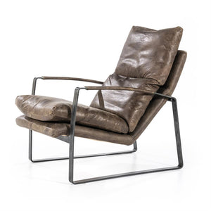 Eleonora Fauteuil Lex - donkerbruin vintage leer