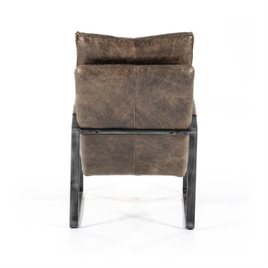 Eleonora Fauteuil Lex - donkerbruin vintage leer