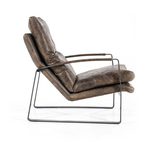 Eleonora Fauteuil Lex - donkerbruin vintage leer