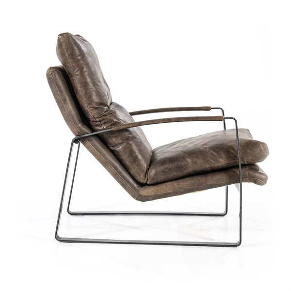 Eleonora Fauteuil Lex - donkerbruin vintage leer