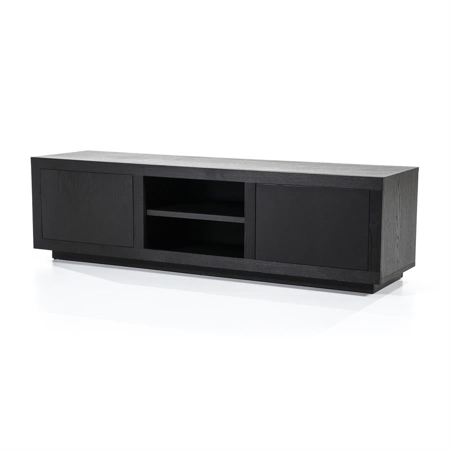 Eleonora TV meubel Helsinki 160 cm eiken hout - zwart