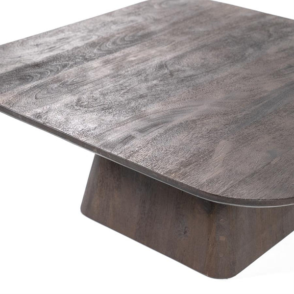 Eleonora Salontafel Aron vierkant 80x80 - bruin (Magazijn sale)