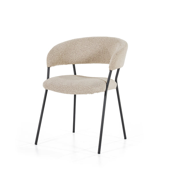 Eleonora eetkamerstoel Luka - Taupe & Beige