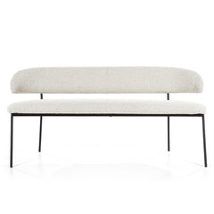 Eleonora eetkamerbankje Luka 160 cm - Taupe & Beige