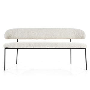 Eleonora eetkamerbankje Luka 160 cm - Taupe & Beige