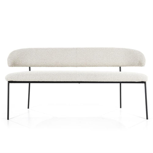 Eleonora eetkamerbankje Luka 160 cm - Taupe & Beige