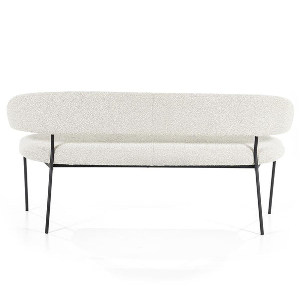 Eleonora eetkamerbankje Luka 160 cm - Taupe & Beige