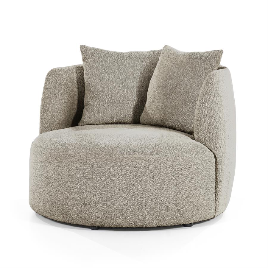 Eleonora Fauteuil Louis met kussen - zand Spark