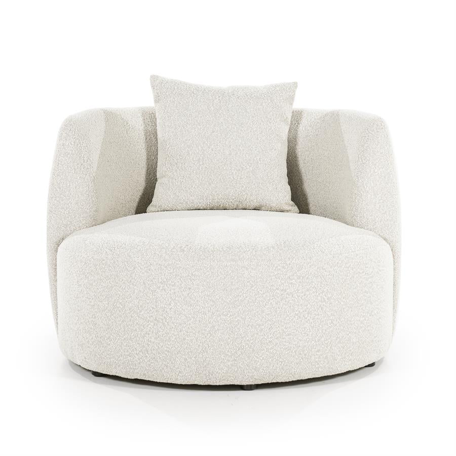 Eleonora Fauteuil Louis met kussen - beige Spark