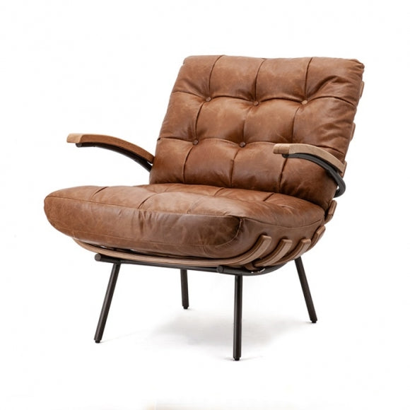 Eleonora Fauteuil Bastiaan - cognac java leder