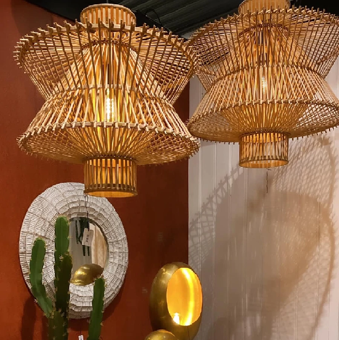 Countryfield hanglamp Halyn bamboe - L (Magazijn sale)