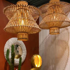 Countryfield hanglamp Halyn bamboe - L (Magazijn sale)