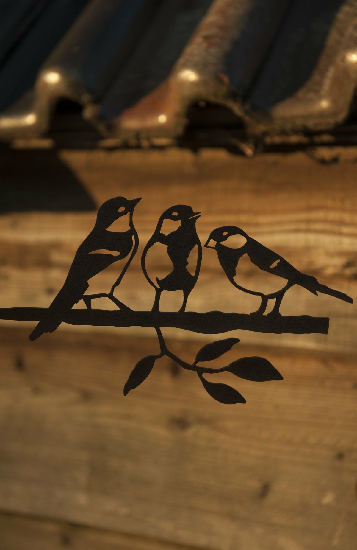 Birdwise tuinhanger Koolmees Trio corten staal