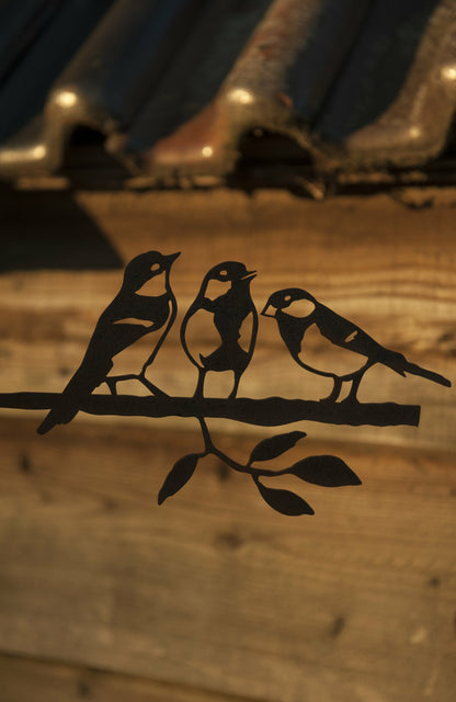 Birdwise tuinhanger Koolmees Trio corten staal