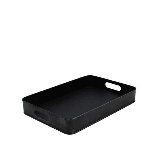 Dienblad metaal antiek zwart - Diverse afmetingen