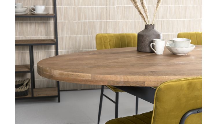 Brix Sturdy ovaal eettafel mangohout - Leverbaar in 4 afmetingen