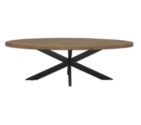 Brix Sturdy ovaal eettafel mangohout - Leverbaar in 4 afmetingen