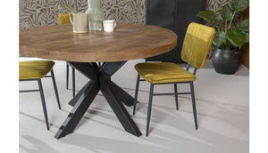 Brix Sturdy rond eettafel mangohout - Leverbaar in 3 afmetingen