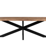 Brix Sturdy Spider boomstam blad eettafel mangohout - Leverbaar in 5 afmetingen