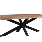 Brix Sturdy Spider boomstam blad eettafel mangohout - Leverbaar in 5 afmetingen