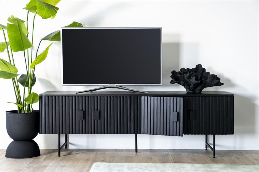 Eleonora TV meubel Remi 170x45x56 cm - zwart