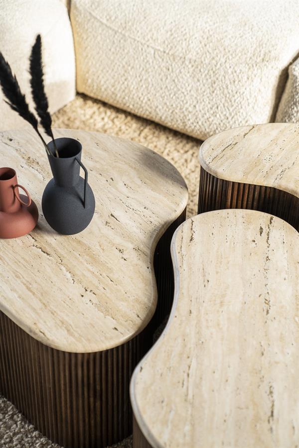 Eleonora Salontafel Mari 70x47x38 - bruin