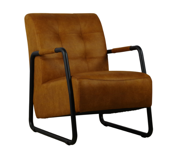 Fauteuil Ukari met armleuning Microleder bull - Uit voorraad leverbaar in 3 kleuren