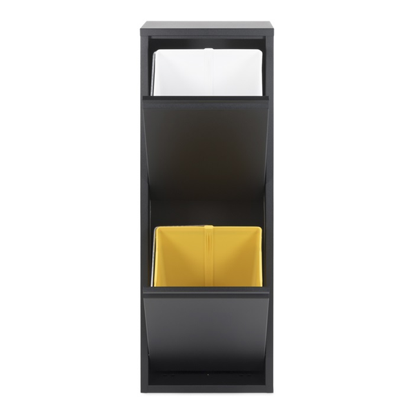 Spinder Gigi Afvalscheider (2 bakken) -  Zwart