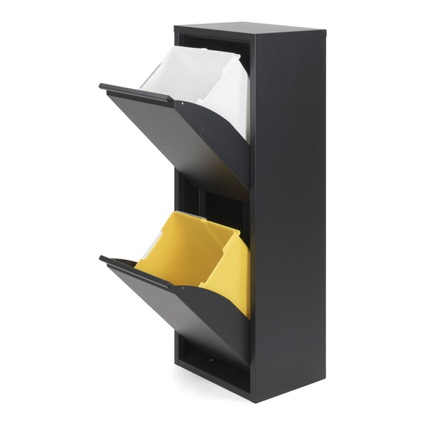 Spinder Gigi Afvalscheider (2 bakken) -  Zwart