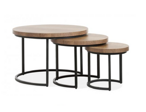 Salontafelset rond Hugo 50x75x75 cm - Leverbaar in diverse kleuren