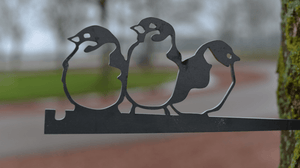 Birdwise tuinhanger Huismus trio #3 corten staal