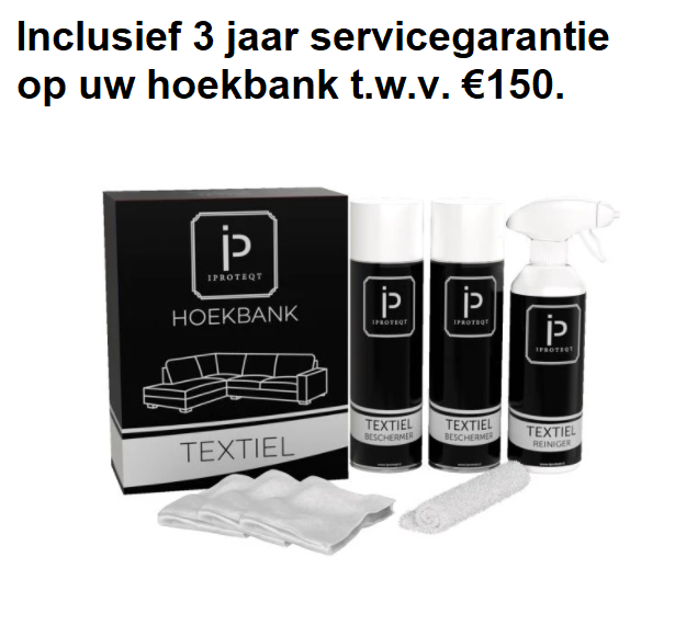 Hoekbank Lea stof cognac kleur - Eindstuk links (inclusief 3 jaar Iproteqt garantie)