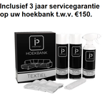 Hoekbank Lea stof antraciet kleur - Eindstuk rechts (inclusief 3 jaar Iproteqt garantie)
