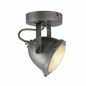 Led Spot industrieel Moto 1-Lichts burned steel