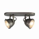 Led Spot industrieel Moto 2-Lichts burned steel