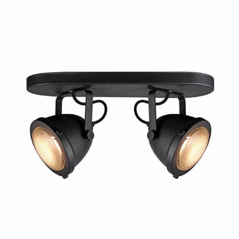 Led Spot industrieel Moto 2-Lichts zwart