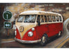 3D schilderij VW busje rood 120x80 cm