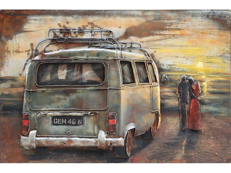 3D schilderij camper 120x80 cm