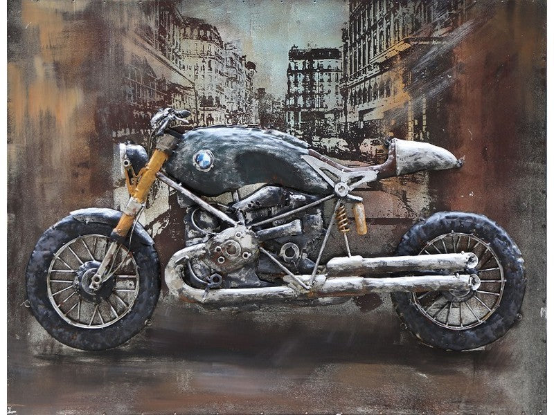 3D schilderij BMW motor 80x60 cm