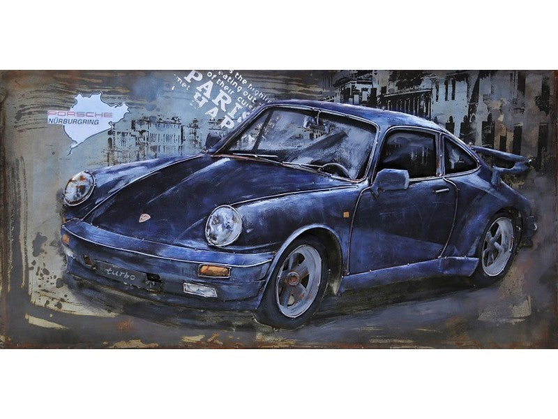 3D schilderij sportcar 120x80 cm