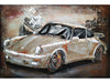 3D schilderij silver sportcar 60x40 cm