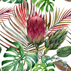 Canvas schilderij Bloemenprint 50x50 cm