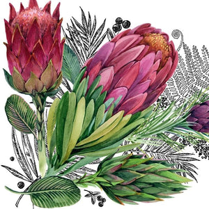 Canvas schilderij Bloemenprint 50x50 cm