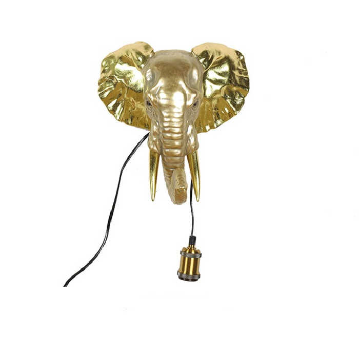 Countryfield wandlamp olifant goud