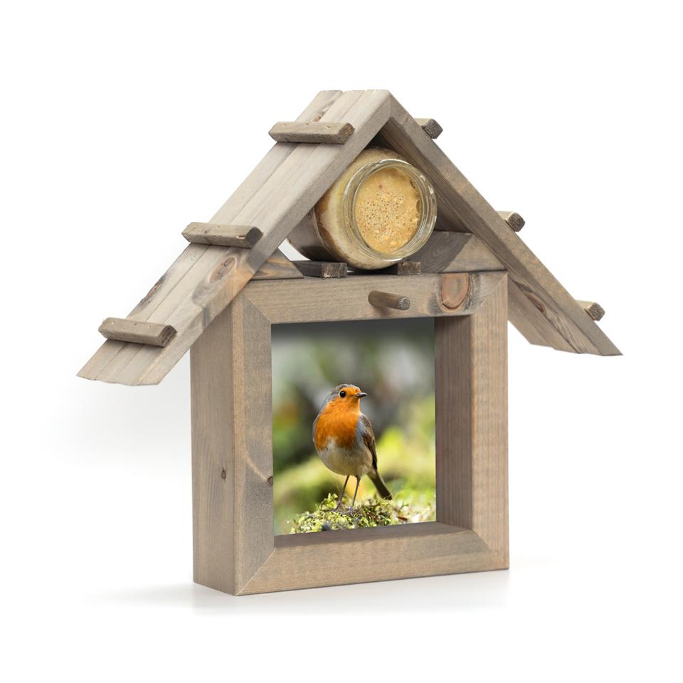 Vogelvoederlijst peanut small (36x32 cm) - Roodborst