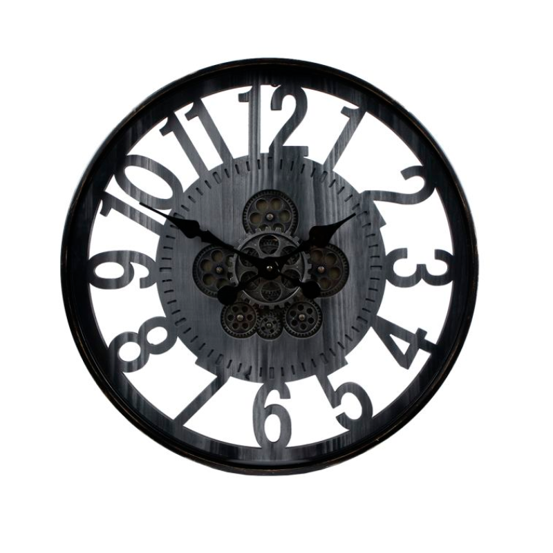 Wandklok radar "Pascal" zwart Ø 60 cm