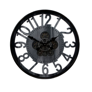 Wandklok radar "Pascal" zwart Ø 60 cm