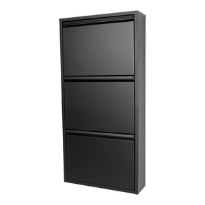 Spinder Billy schoenenkast 3 kleps - zwart